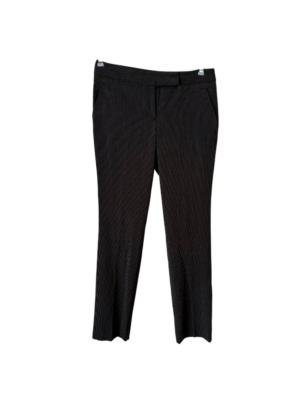 Worthington Womens Modern Fit Pinstripe Dress Pants Size 6 Black/Gray